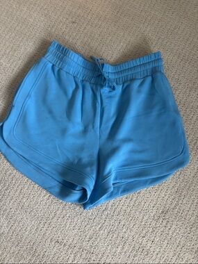 Blue Women's Drawstring Lounge Shorts